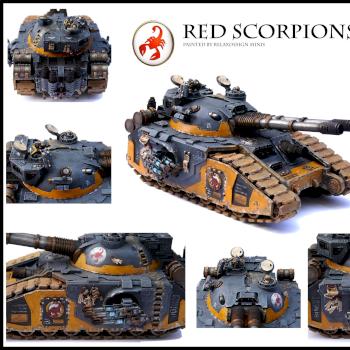 Red Scorpions Fellblade super-heavy tank by Relaxdesign minis