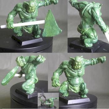 an Orc Berserker King by tichiro