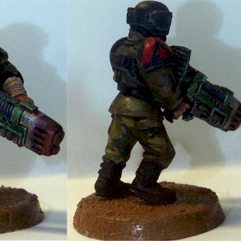 Guardsman with plasmagun by Poehavshy