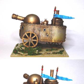 Ironclad Miniatures Steam Tank, for Mantic Dwarf Army by Noggin