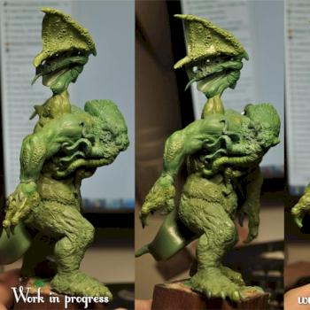 Cthulhu work in progress by Scibor