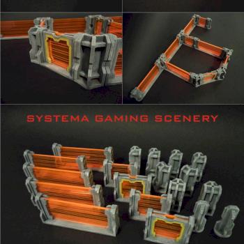 BASE-0 Laser Fence - MDF laser cut terrain by SystemaGamingScenery