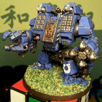 Space Marine (Ultramarine) Ironclad Dreadnought by Kalkstein