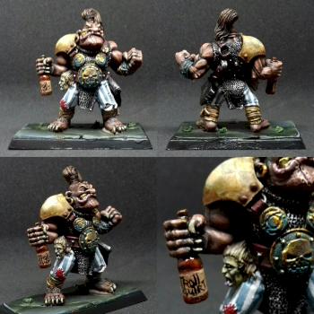 Ogre with spiked club conversion (Oldhammer Perry Ogre) by vbt