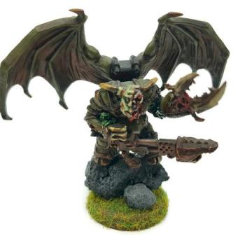 RARE CONVERTED OOP NURGLE CHAOS LORD SPACE MARINES by fatherazhara