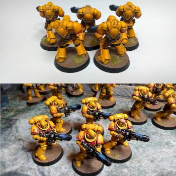 Imperial Fists Primaris Space Marines Hellblaster Squad by GAS