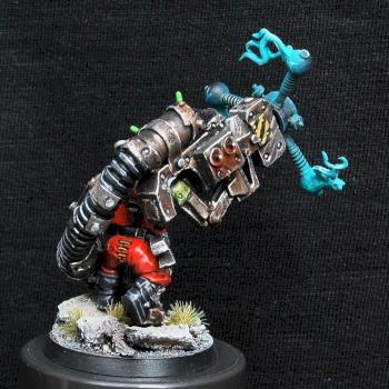 Ork Big Mek with Shokk Attack Gun - Conversion by GobBoss