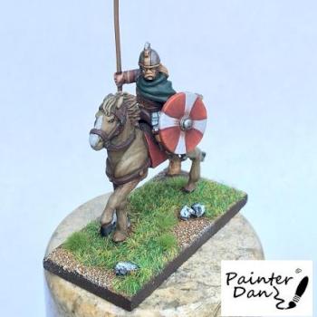 28mm Footsore Mounted Standard Bearer by painterdan97