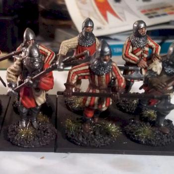 Agincourt French Infantry With Double Handed Axes 1415 - 1429 Hundred Years War by Bolgorcut