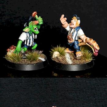 Blood Bowl Referees Goblin & Halfling Forge World Limited Edition by GobBoss