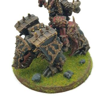 Khorne Chaos Lord On Juggernaut by fatherazhara