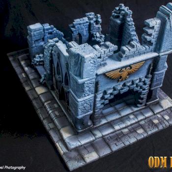 warhammer-40000-scenery-commission-foam-cathedral-imperium-aquila by odmhobby