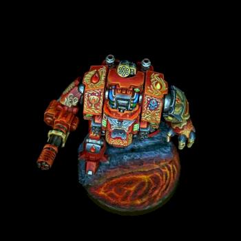blood angle Back Primaris Redemptor Dreadnought by breezezhu90