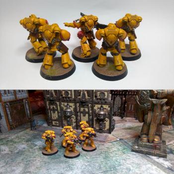 Imperial Fists Primaris Space Marines Intercessor Squad by GAS