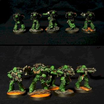 Salamanders Primaris Space Marines Intercessor Squad by hsh521