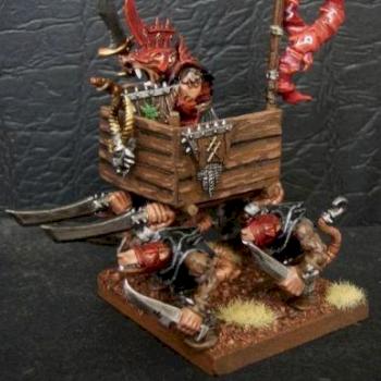 Skaven Warlord on War-litter by Jimak