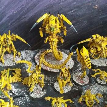 Tyranid swarm by feekejames