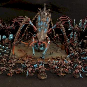 Tyranid army (with Hierophant biotytan) by Awaken Realms