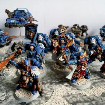Space marines Ultramarines by feekejames