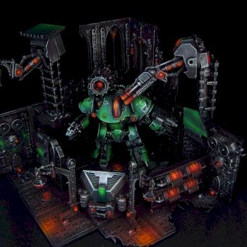 Horus Heresy Adeptus Mechanicus Thanatar Siege Automata Diorama by Awaken Realms