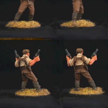Armed Male Archaeologist/Adventurer w 2 Handguns by belminiart