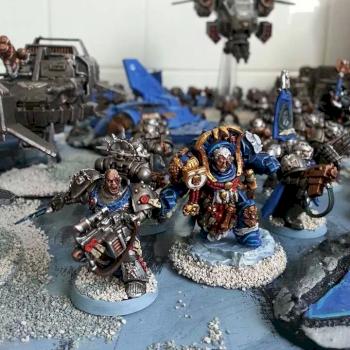 Silver Skulls Space Marine army by feekejames