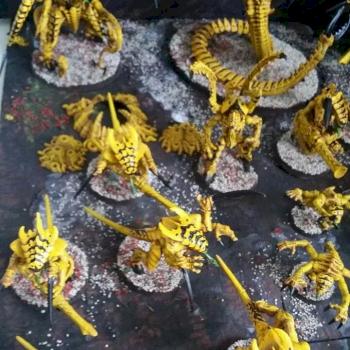 Tyranid swarm by feekejames