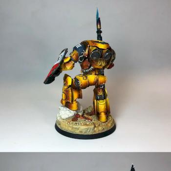 Imperial Fists Contemptor Dreadnought by birdsareback