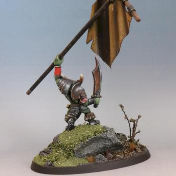 Black Orc Banner Bearer by Jingerwarrior