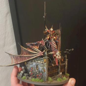 Prince Vhordrai on zombie dragon + scenic base by Wilhecht87
