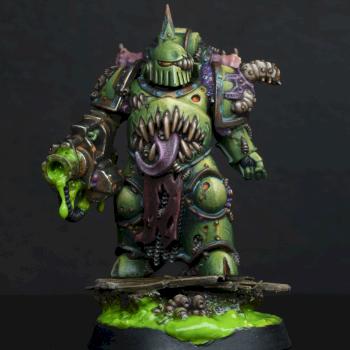 Death Guard - Plague Marine (Wormlord) by Malcolm