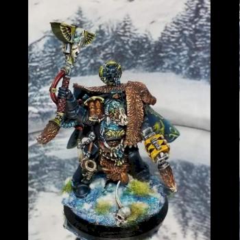 Space Wolves Wolf Priest in Terminator armor by Ramirez23