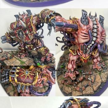 Helbrute vs. Necron Warriors by eggebraa