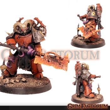 Word Bearers Lord - Ashen Axe by GrimFactorum