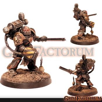 Iron Warriors Lord - Powerfist by GrimFactorum