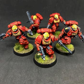 5X PRIMARIS INTERCESSORS SPACE MARINES WARHAMMER 40k by juanlurockerman