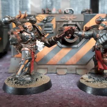 Warhammer 40k Chaos space madines Iron Warriors by dogparry