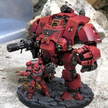 Blood Angel Dreadnought & Intercessor team-up ! by CerberusXt