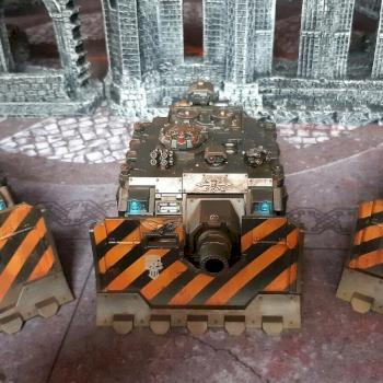 Warhammer 40k Iron Warriors Vindicators by dogparry