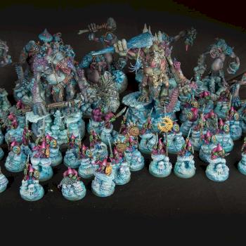 gloomspite gitz troggoth and stabbas by lomarot