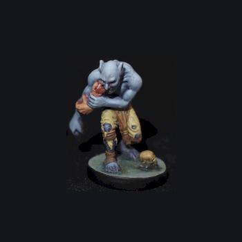 Ghoul Gnawing on an Arm from Castle Ravenloft Adventure Board Game by peckersaurus