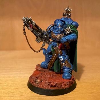 Ultramarines primaris captain in gravis armor by Soyg