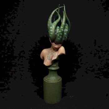 Woman cultist tentacles bust by IreMoon