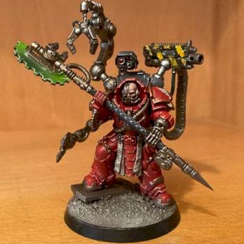 Blood angels primaris Techmarine in gravis armor by Soyg