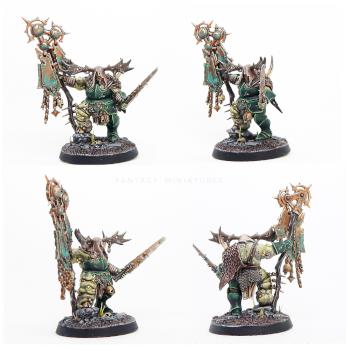Nurgle Putrid Blightking – Standard Bearer by fantasy-miniatures