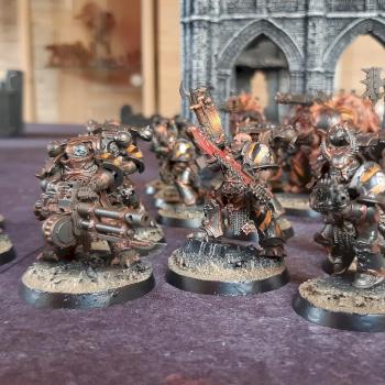 Warhammer 40k Chaos space madines Iron Warriors by dogparry