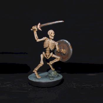 Skeleton from Castle Ravenloft Adventure Board Game by peckersaurus
