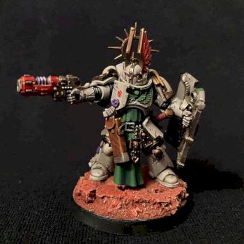 Dark Angels Deathwing bladeguard lieutenant by Soyg