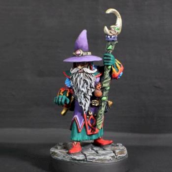 Diehard Miniatures - Tomnon, The Wondering Wizard by mikecarrero