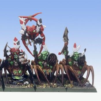 Forest Goblin Spider Riders by Glass Cabinet